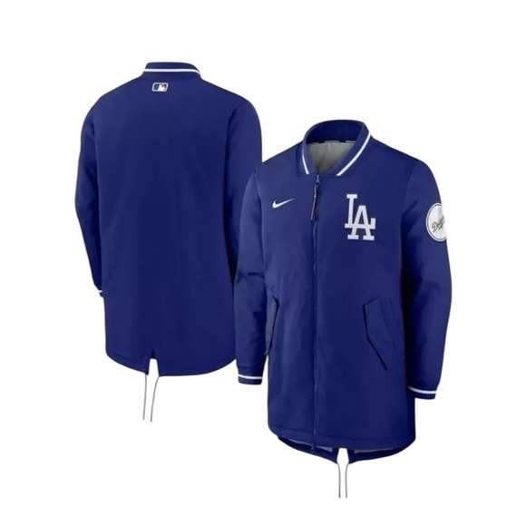 Nike Other - NEW MLB Nike Blue Los Angeles Dodgers Insulated Dugout Full Zip Jacket Mens